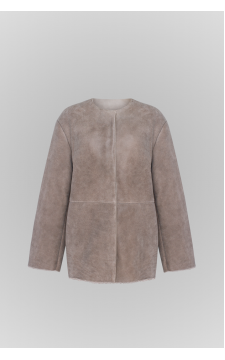 Дублянка сірого кольору в стилі ВІНТАЖ - фото 1 Дублянка сірого кольору в стилі ВІНТАЖ - фото 1