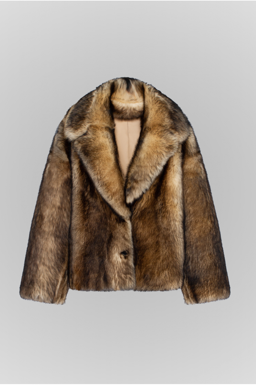 Двухсторонняя коричневая дубленка из кашемирового ягненка - фото 0 Двухсторонняя коричневая дубленка из кашемирового ягненка - фото 0