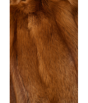 Стильная шуба из красной лисы - фото 4